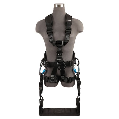 Safewaze Wind & Tower Harness: 5D, Removable Seat, QC Legs FS227T